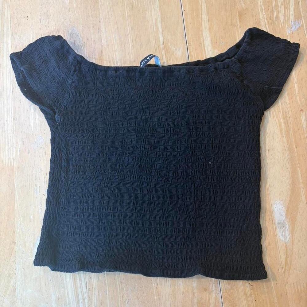Brandy Melville black off the shoulder top